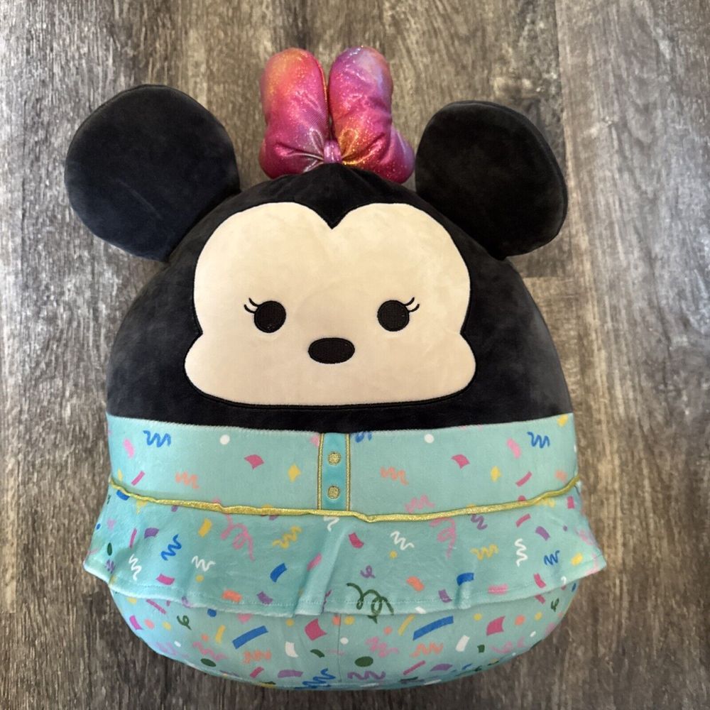 Squishmallow Minnie Mouse New Year Holiday Confetti Disney X Kelly‎ Toy
